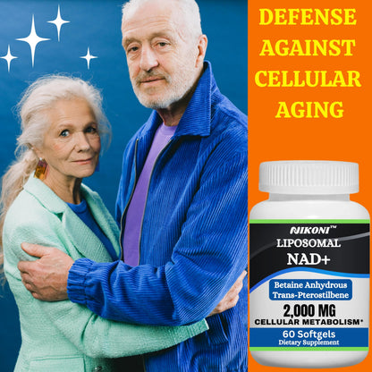 Nikoni Liposomal NAD+ 2000 mg with TMG and Pterostilbene Softgels