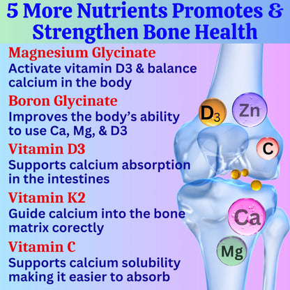 Liposomal Calcium AKG 1500mg, Vitamin C, D3, K2, Mg+ & Probiotics Soft gels