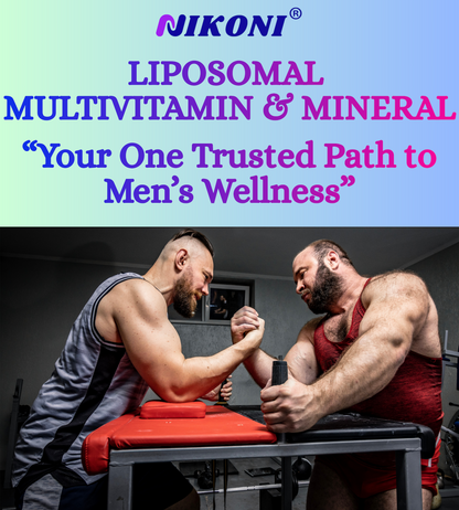 Nikoni Liposomal Multivitamin & Mineral for Men – Vegan Softgels – Enhanced Absorption – 90 Count