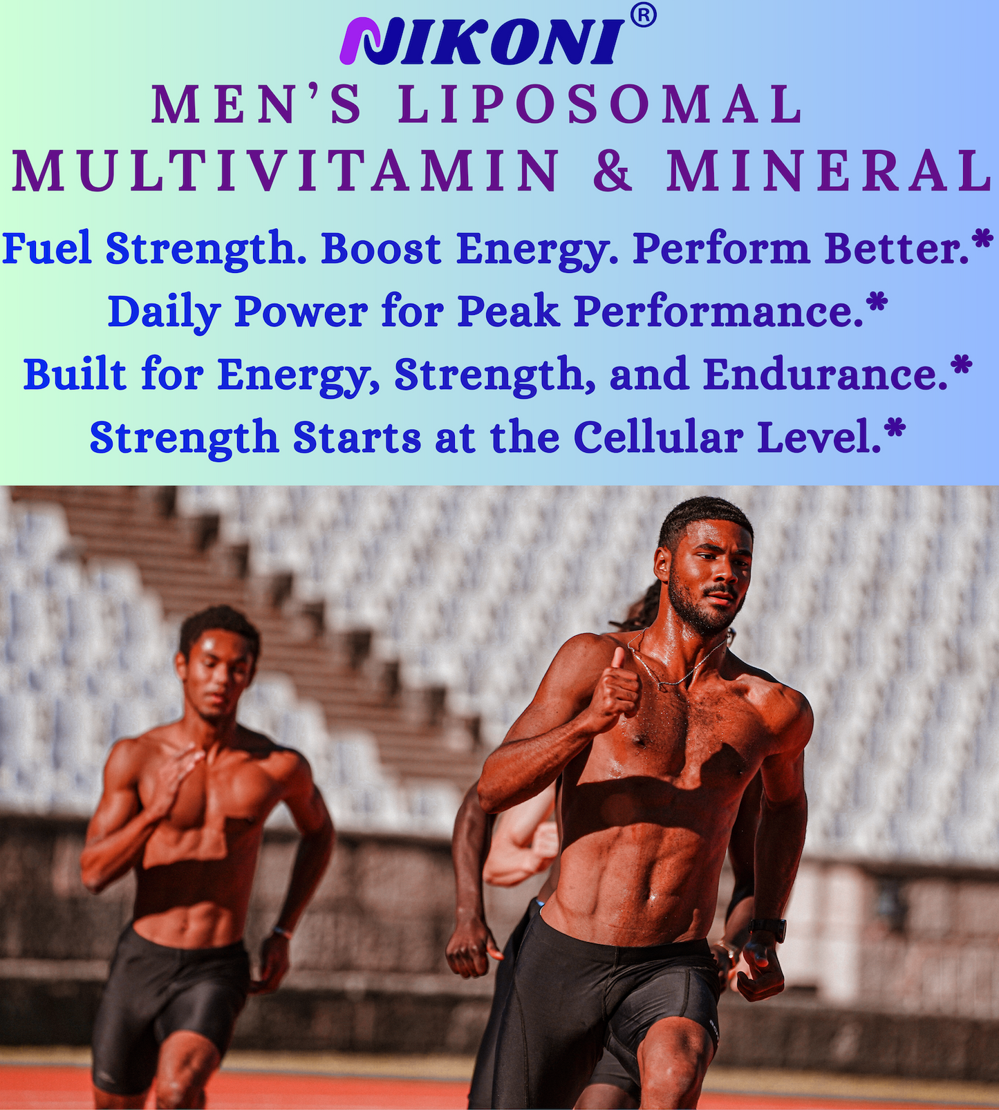 Nikoni Liposomal Multivitamin & Mineral for Men – Vegan Softgels – Enhanced Absorption – 90 Count