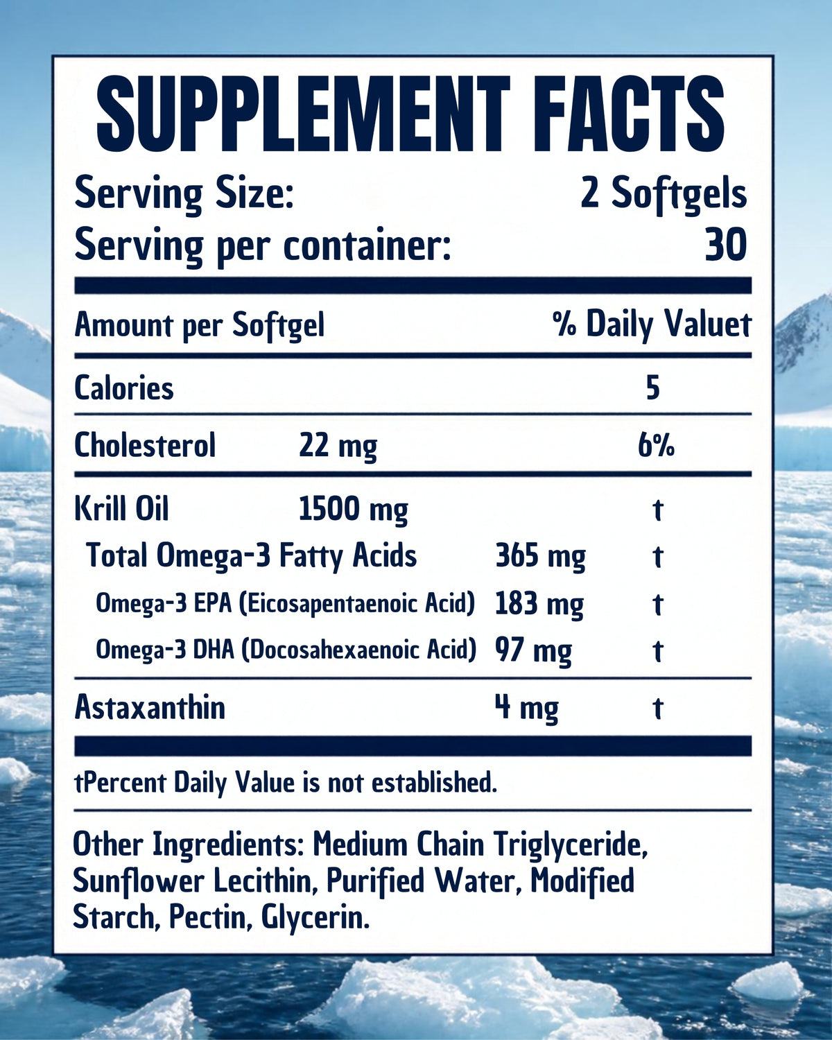 Nikoni Liposomal Antarctic Krill Oil 1500 mg, 4 mg Astaxanthin, Phospholipid Bound Omega 3, 60 Vegan Softgels