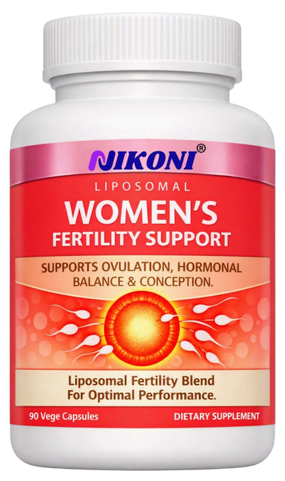 Nikoni Liposomal Female Fertility Support, Reproductive Wellness & Hormonal Balance, Liposomal Delivery, 90 Vegan Softgels