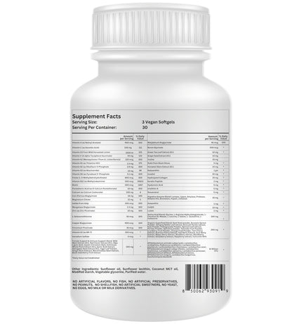 Nikoni® Liposomal Multivitamin & Mineral for Women – Vegan Softgels – Enhanced Absorption – 90 Count