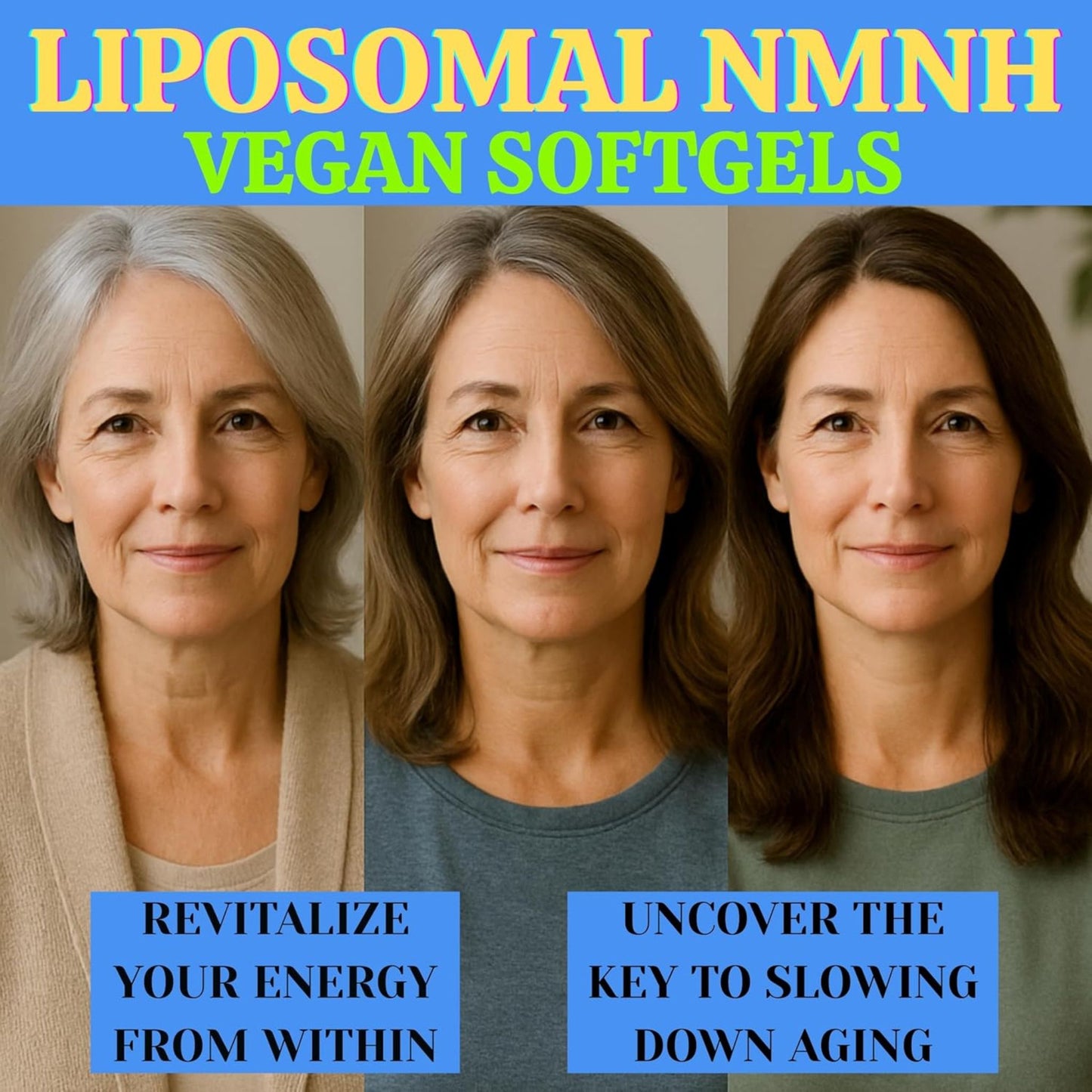 Nikoni Vegan Liposomal NMNH Softgels, 33-in-1 Formula with 1000mg NMNH per seving, NAD+ Support – Promotes Cellular Energy, Immune Health & Healthy Aging – 90 Vegan Softgels